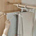 Cabide Organizador Inox para Calças - Retrátil 5 em 1 - Modern Casa
