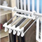 Cabide Organizador Inox para Calças - Retrátil 5 em 1 - Modern Casa
