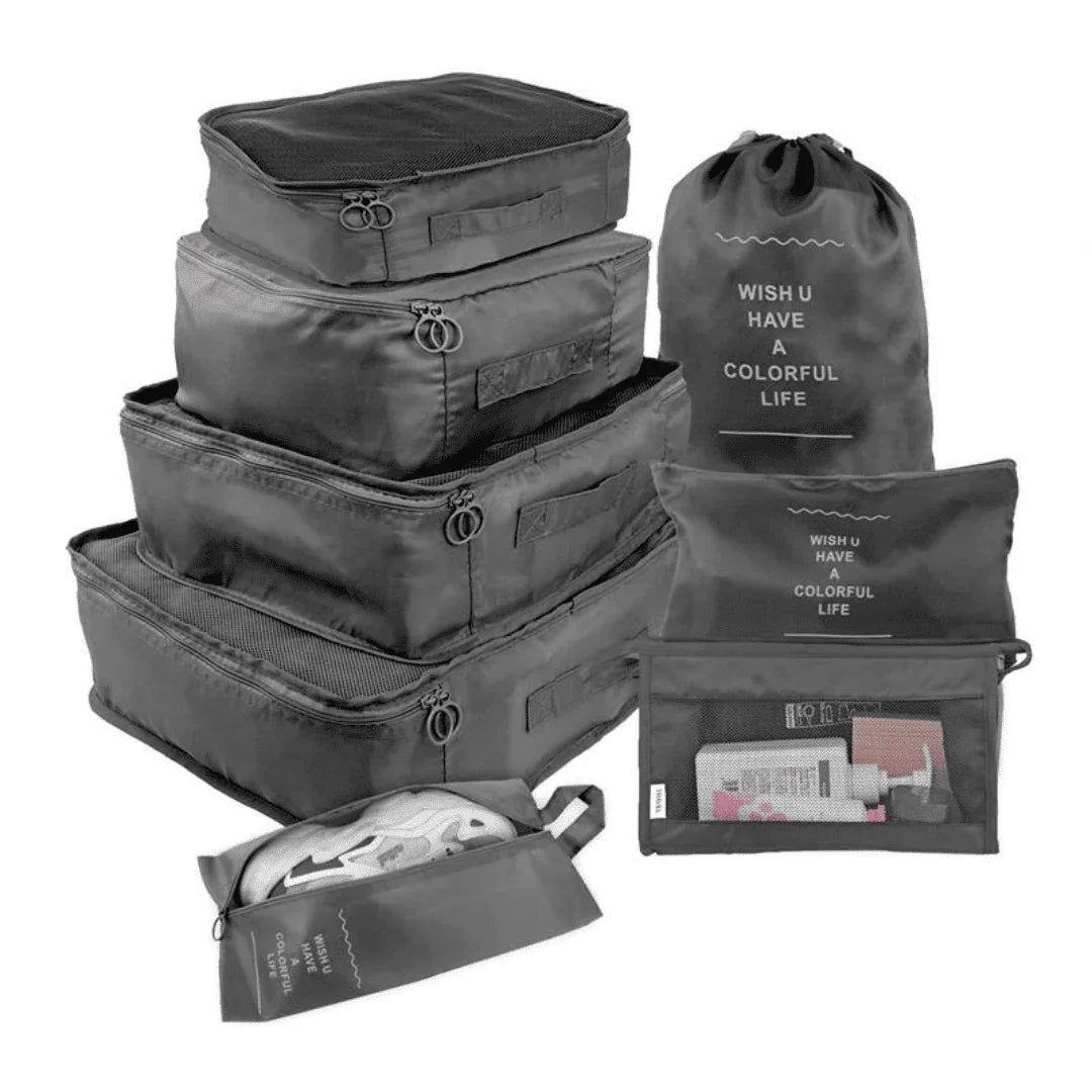 Kit Bolsas Organizadoras Para Mala de Viagem - Compre 5 Leve 7 - Modern Casa