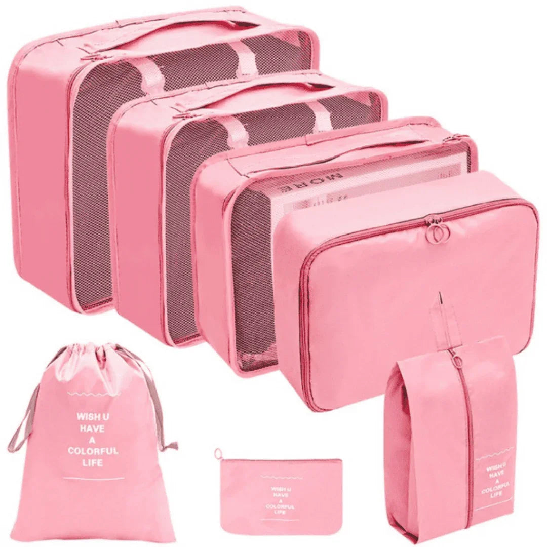 Kit Bolsas Organizadoras Para Mala de Viagem - Compre 5 Leve 7 - Modern Casa