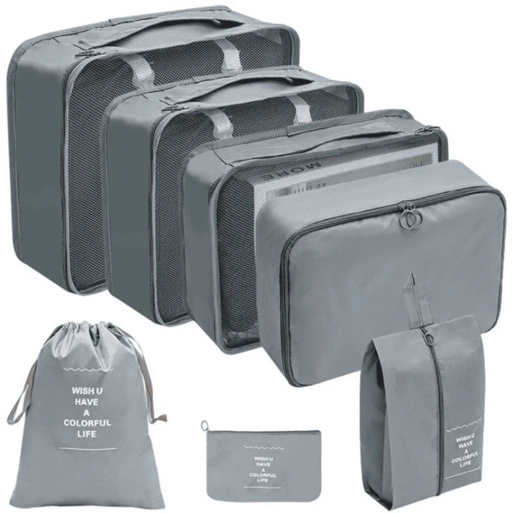 Kit Bolsas Organizadoras Para Mala de Viagem - Compre 5 Leve 7 - Modern Casa