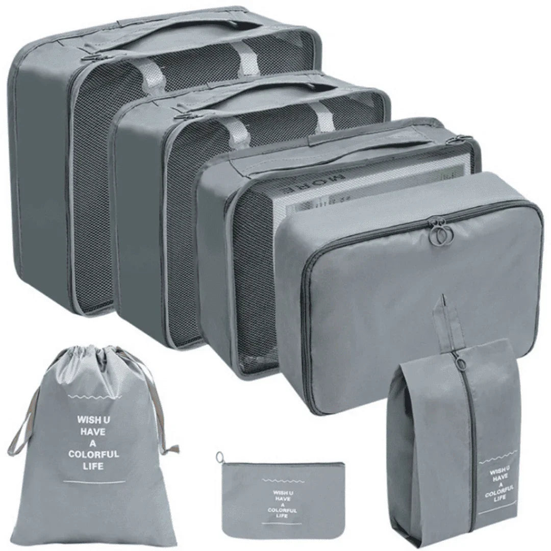 Kit Bolsas Organizadoras Para Mala de Viagem - Compre 5 Leve 7 - Modern Casa