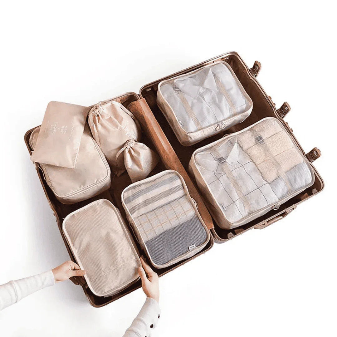 Kit Bolsas Organizadoras Para Mala de Viagem - Compre 5 Leve 7 - Modern Casa