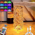 Luminária Cristal de Mesa LED com Controle Remoto - Modern Casa