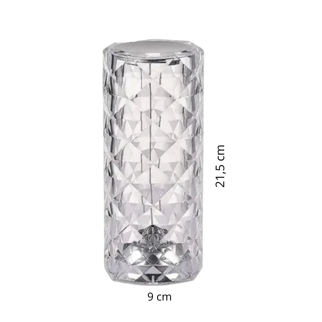 Luminária Cristal de Mesa LED com Controle Remoto - Modern Casa