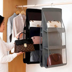 Organizador De Bolsas Multiuso Com Cabide Para Guarda Roupas - Modern Casa