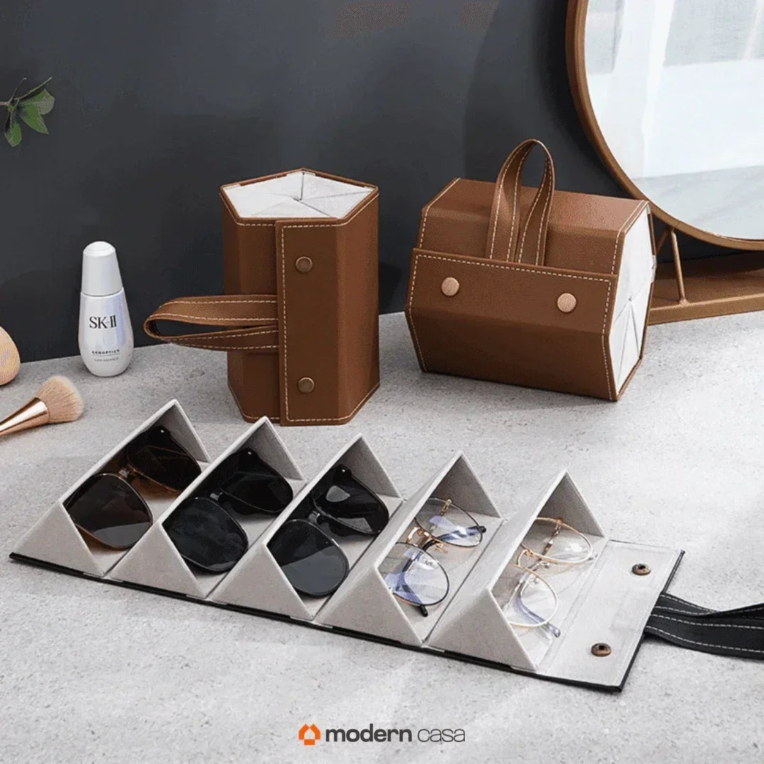 Porta Óculos Organizador Dobrável com Divisórias - Modern Casa