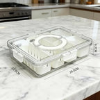 Pote Hermético Organizador de Geladeira com 4 Divisórias