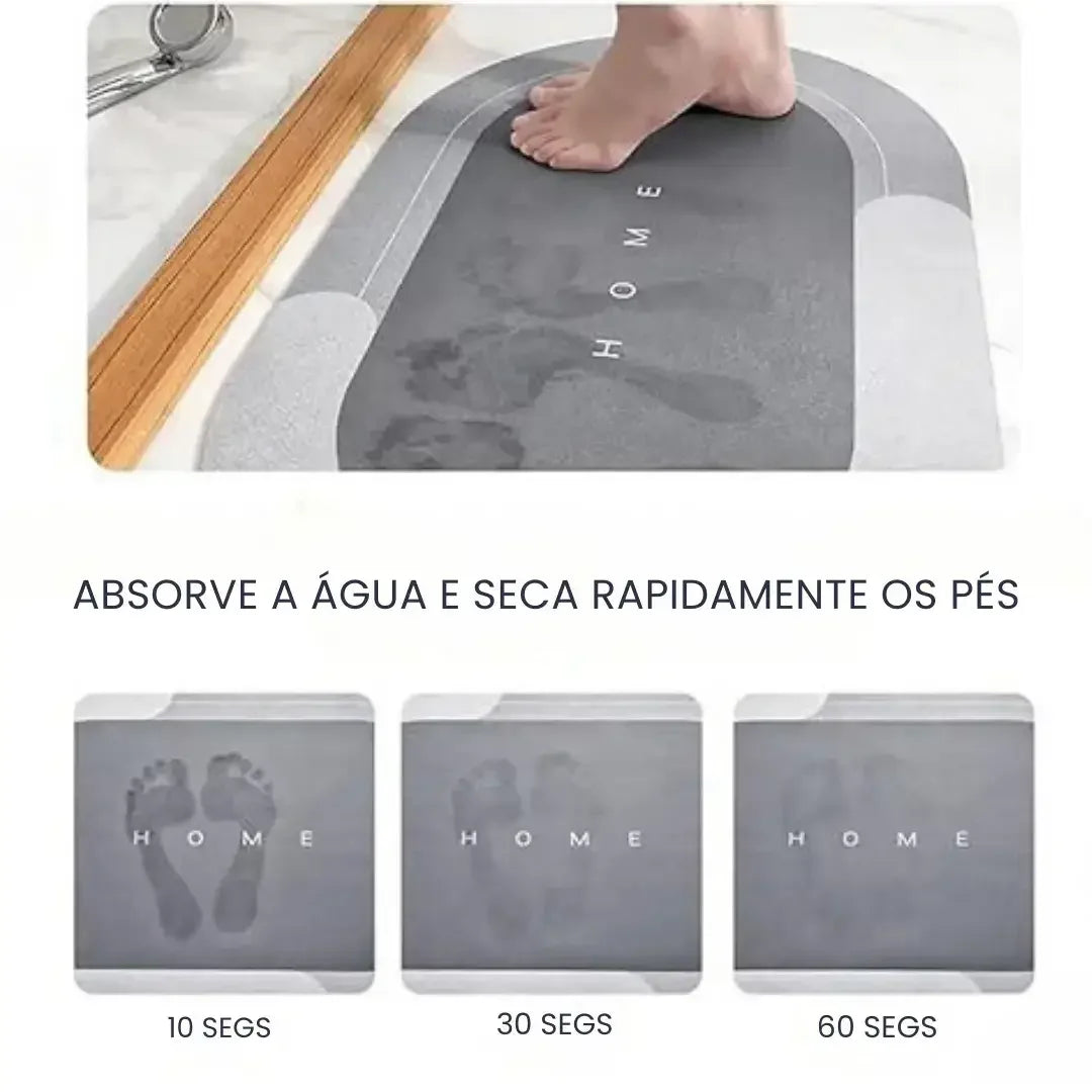 Tapete Mágico Absorvente Antiderrapante para Banheiro - Modern Casa